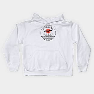 Harkers Island, NC Summertime Vacationing Seagull Sunrise Kids Hoodie